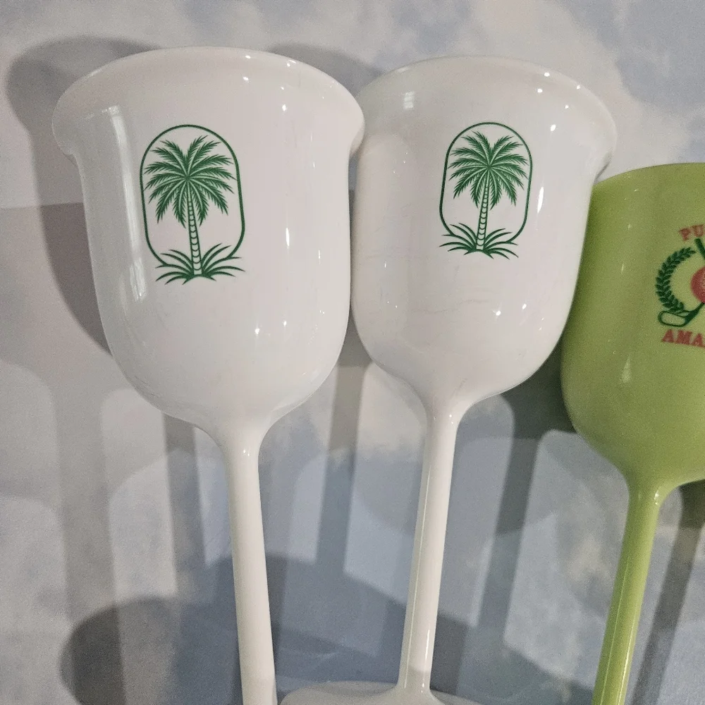 Target Set of Colorful Golf & Tennis BPA Free Plastic Chalices Limited Edtion